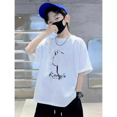 Áo Sơ Mi Cotton Trẻ Em - Baju Budak, Áo Thun Ngắn Tay Giá Ưu Đãi 85.999₫