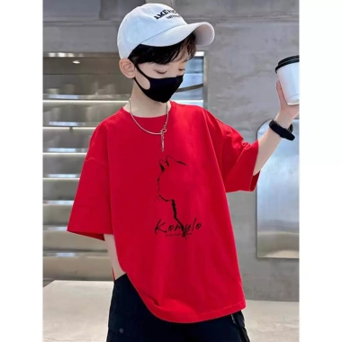 Áo Sơ Mi Cotton Trẻ Em - Baju Budak, Áo Thun Ngắn Tay Giá Ưu Đãi 85.999₫