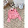Áo sơ mi croptop thêu ngựa Basic chất thô mịn - Phù hợp học, làm, dạo phố, giá 280k 4