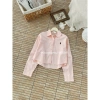Áo sơ mi croptop thêu ngựa Basic chất thô mịn - Phù hợp học, làm, dạo phố, giá 280k 6