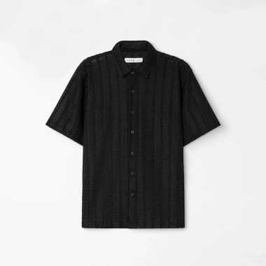 Áo sơ mi Cuban shirt nam tay ngắn LADOS-8.148 dệt lưới co giãn, thấm hút, form Hàn thời trang 162k 8 Áo sơ mi Cuban shirt nam tay ngắn LADOS-8.148 dệt lưới co giãn, thấm hút, form Hàn thời trang 162k 8