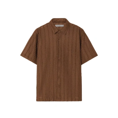 Áo sơ mi Cuban shirt nam tay ngắn LADOS-8.148 dệt lưới co giãn, thấm hút, form Hàn thời trang 162k