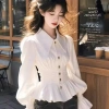 Áo sơ mi dài tay cao cấp trắng nhẹ nhàng kiểu Pháp cho nữ xuân thu - 150.540₫ 5