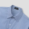 Áo sơ mi dài tay kẻ sọc nam nữ Hàn Quốc Oxford cotton thêu ngực – Giá 149.000₫ 8