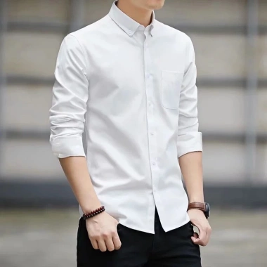 Áo sơ mi dài tay nam 5 màu, slim‑fit, size S‑5XL, thiết kế quá khổ công sở, giá chỉ 176.040₫