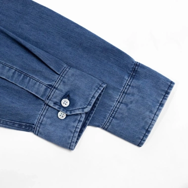Áo sơ mi dài tay nam denim LADOS-8.159 mềm mịn, đứng form, chỉ 272k - trẻ trung thời trang