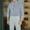 Áo sơ mi dài tay nam THE D kẻ sọc pastel oxford cao cấp giảm giá 350k 7