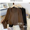 Áo sơ mi dài tay nữ size lớn cổ vuông ôm hơn, sang trọng, giá chỉ 217.460₫ 6