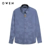 Áo sơ mi dài tay OWEN AS230.564D màu Ghi chất liệu Bamboo giảm giá chỉ 414.000₫
