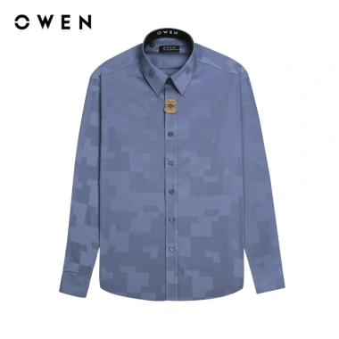 Áo sơ mi dài tay OWEN AS230.564D màu Ghi chất liệu Bamboo giảm giá chỉ 414.000₫