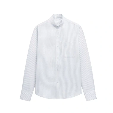 Áo sơ mi dài tay Oxford cổ tàu có túi LADOS-8.137 phong cách Hàn Quốc, form đứng, dễ phối đồ, giá chỉ 225.000₫ 2
