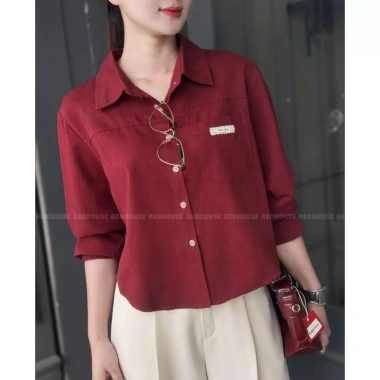 Áo sơ mi dài tay thêu ren Redhouse – Giá 310.000 VNĐ, chất liệu mềm mại, phong cách sang trọng 2