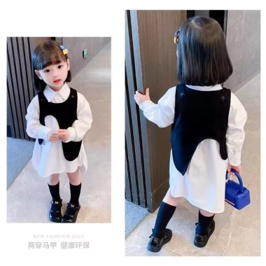 Áo sơ mi dài tay trẻ em phong cách mới và áo vest độc đáo, mùa xuân thu, giảm giá 225.714₫ 10