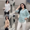 Áo sơ mi dài tay unisex trơn dáng rộng 1 túi ulzzang Giá chỉ 79.000 VND