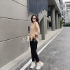 Áo sơ mi dài tay unisex trơn dáng rộng 1 túi ulzzang Giá chỉ 79.000 VND 6
