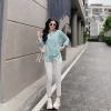 Áo sơ mi dài tay unisex trơn dáng rộng 1 túi ulzzang Giá chỉ 79.000 VND 9