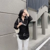 Áo sơ mi dài tay unisex trơn dáng rộng 1 túi ulzzang Giá chỉ 79.000 VND 10
