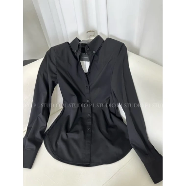 Áo Sơ Mi Đen Cơ Bản Chất Thô Tre Ít Nhăn P.L.STUDIO S01 - Giá 315.000₫ Giảm 22% 5 Áo Sơ Mi Đen Cơ Bản Chất Thô Tre Ít Nhăn P.L.STUDIO S01 - Giá 315.000₫ Giảm 22% 5