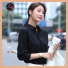 Áo sơ mi đen nữ KATIE cotton thoáng mát không nhăn, tay dài và tay ngắn, giá 209.900₫ 2