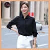 Áo sơ mi đen nữ KATIE cotton thoáng mát không nhăn, tay dài và tay ngắn, giá 209.900₫ 3