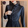 Áo sơ mi đen nữ KATIE cotton thoáng mát không nhăn, tay dài và tay ngắn, giá 209.900₫ 4