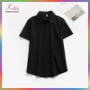 Áo sơ mi đen nữ KATIE cotton thoáng mát không nhăn, tay dài và tay ngắn, giá 209.900₫ 10
