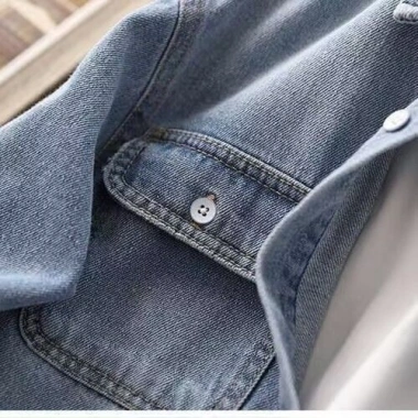 Áo Sơ Mi Denim Bé Trai Dài Tay, Cardigan Mỏng Mùa Xuân Thu - Giá 219.565₫