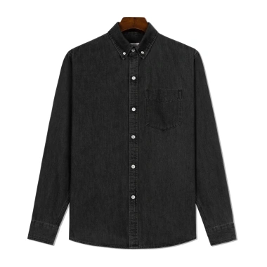 Áo sơ mi denim dài tay nam LADOS-18.159 vải mềm mịn, màu bụi bặm, form basic - Giá 272.000 VND 4 Áo sơ mi denim dài tay nam LADOS-18.159 vải mềm mịn, màu bụi bặm, form basic - Giá 272.000 VND 4