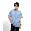 Áo sơ mi denim LADOS-18.163 vải jean mềm mát, dễ phối streetwear Hàn Quốc - 253k 8