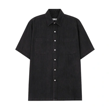 Áo sơ mi denim LADOS-18.163 vải jean mềm mát, dễ phối streetwear Hàn Quốc - 253k