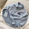 Áo sơ mi denim nhẹ bé trai 2-6 tuổi mùa thu, nhiệt đới thoáng mát, thân thiện môi trường 163.044 VND