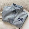 Áo sơ mi denim nhẹ bé trai 2-6 tuổi mùa thu, nhiệt đới thoáng mát, thân thiện môi trường 163.044 VND 2