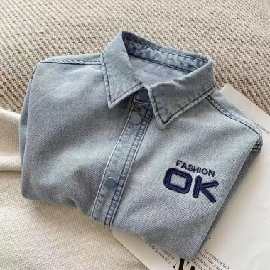 Áo sơ mi denim nhẹ bé trai 2-6 tuổi mùa thu, nhiệt đới thoáng mát, thân thiện môi trường 163.044 VND 2 Áo sơ mi denim nhẹ bé trai 2-6 tuổi mùa thu, nhiệt đới thoáng mát, thân thiện môi trường 163.044 VND 2