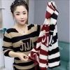 Áo sơ mi dệt kim 2.025 phong Tây, thắt thịt bao, phủ dài tay, sọc áo - 143.640 VND 7