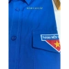 Áo sơ mi đoàn tay dài cộc nam nữ Thêu logo sắc nét giá ưu đãi 125k 2
