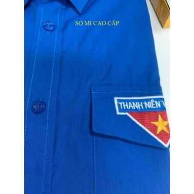 Áo sơ mi đoàn tay dài cộc nam nữ Thêu logo sắc nét giá ưu đãi 125k 2 Áo sơ mi đoàn tay dài cộc nam nữ Thêu logo sắc nét giá ưu đãi 125k 2