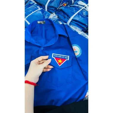 Áo sơ mi đoàn tay dài cộc nam nữ Thêu logo sắc nét giá ưu đãi 125k 6 Áo sơ mi đoàn tay dài cộc nam nữ Thêu logo sắc nét giá ưu đãi 125k 6