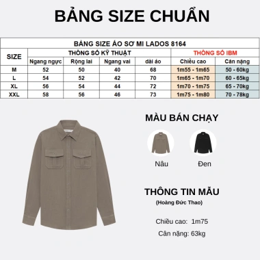 Áo Sơ Mi Đũi Nam LADOS-8.164 Mát Mềm Rũ – Basic Dễ Phối, Phong Cách Công Sở & Dạo Phố Thanh Lịch, Giá 199k
