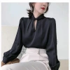 Áo sơ mi HINSTORE công sở nữ lụa tay bồng dài tay cổ xoắn - Giá chỉ 182.000đ 4