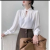 Áo sơ mi HINSTORE công sở nữ lụa tay bồng dài tay cổ xoắn - Giá chỉ 182.000đ 10