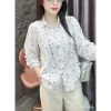 Áo Sơ Mi Hoa Nhí Nữ Form Vừa Thoáng Mát - Phong Cách Hàn Quốc Dạo Phố L5 Giá 152.490 VND 2