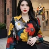 Áo sơ mi hoa nữ thanh lịch công sở - Thiết kế áo kiểu đẹp mã HU94, giá chỉ 399.000₫