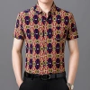 Áo Sơ Mi Ice Silk Tay Ngắn Hoa Rồng Retro - Mùa Hè 9.212 Tây Tạng Giá Ưu Đãi 217k 9