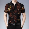 Áo Sơ Mi Ice Silk Tay Ngắn Hoa Rồng Retro - Mùa Hè 9.212 Tây Tạng Giá Ưu Đãi 217k 10