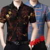 Áo Sơ Mi Ice Silk Tay Ngắn Hoa Rồng Retro - Mùa Hè 9.212 Tây Tạng Giá Ưu Đãi 217k 20