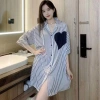 Áo sơ mi in lụa mùa hè nữ – Đồ ngủ mát mẻ, thời trang 83.999đ - Bubblu12.vn 6