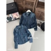 Áo sơ mi Jean denim dài tay thêu họa tiết, túi tiện lợi, giá 320k - hàng Quảng Châu 2