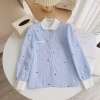 Áo Sơ Mi Kẻ Cổ Sen Dài Tay MINZ STORE 8.043 - Họa Tiết Nơ Công Sở Giá 250.000 8