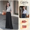 Áo sơ mi kẻ sọc công sở, bổ trụ cổ, 4 màu Đen/Vàng/Xanh/Trắng - A2.508 MOCA CLOSET 219.999đ
