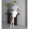 Áo sơ mi kẻ sọc công sở, bổ trụ cổ, 4 màu Đen/Vàng/Xanh/Trắng - A2.508 MOCA CLOSET 219.999đ 4